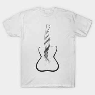 Guitar Female figure T-Shirt